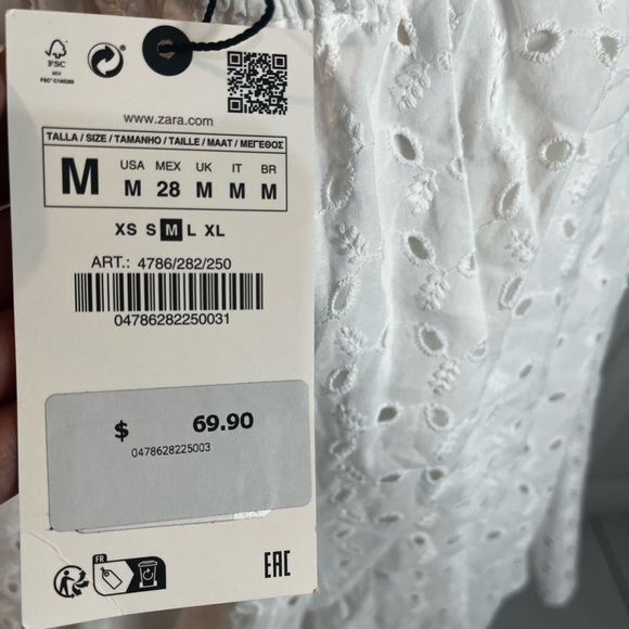 Zara White Backless Dress - Picture 8 of 8